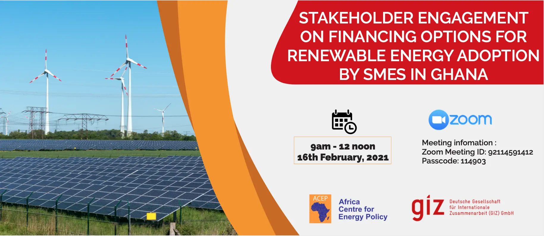 Stakeholder Engagement On Financing Options For Renewable Energy Adoption By SMEs In Ghana