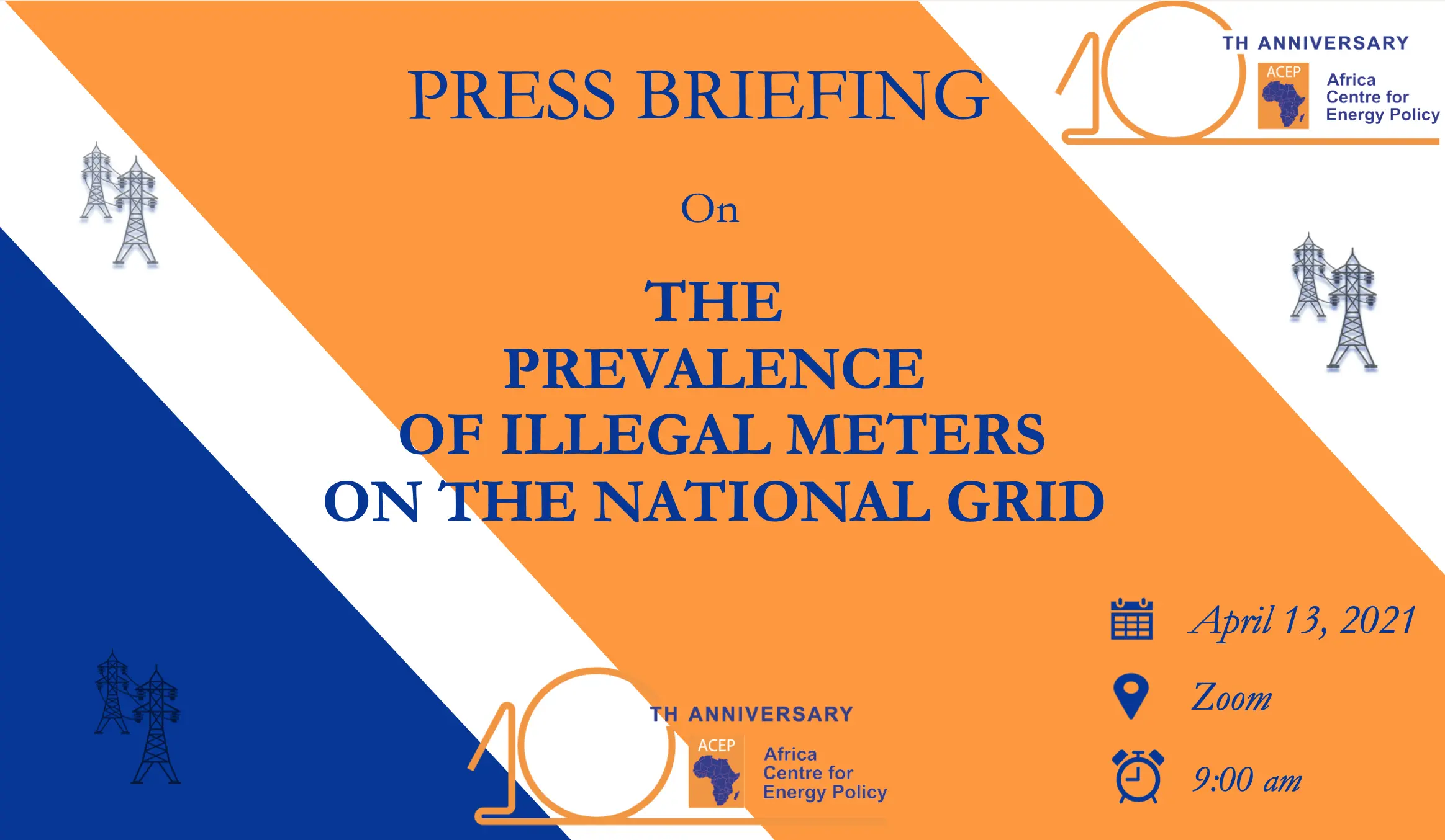 Press Briefing On The Prevalence Of Illegal Meters On The National Grid