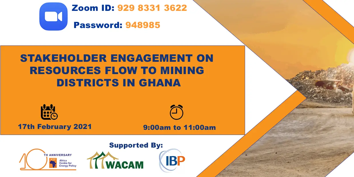 Stakeholder Engagement On Resources Flow To Mining Districts In Ghana
