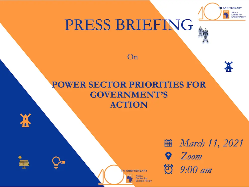 Press Briefing On Power Sector Priorities For Government’s Action