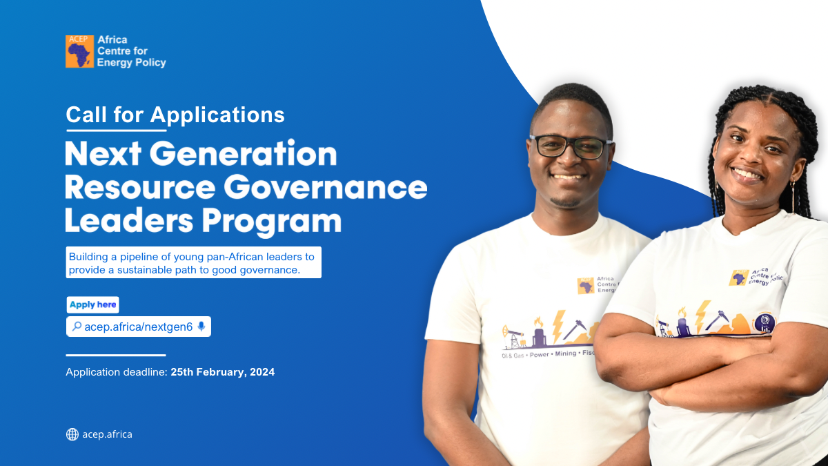 Call for Applications: Next Generation Resource Governance Leaders Program (Cohort 6)