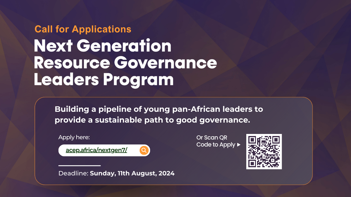 Call for Applications: Next Generation Resource Governance Leaders Program