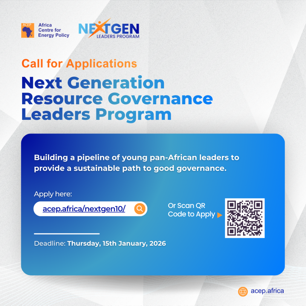 Call for Applications: Next Generation Resource Governance Leaders Program (Cohort 10)