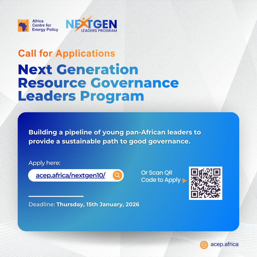 Call for Applications: Next Generation Resource Governance Leaders Program (Cohort 10)