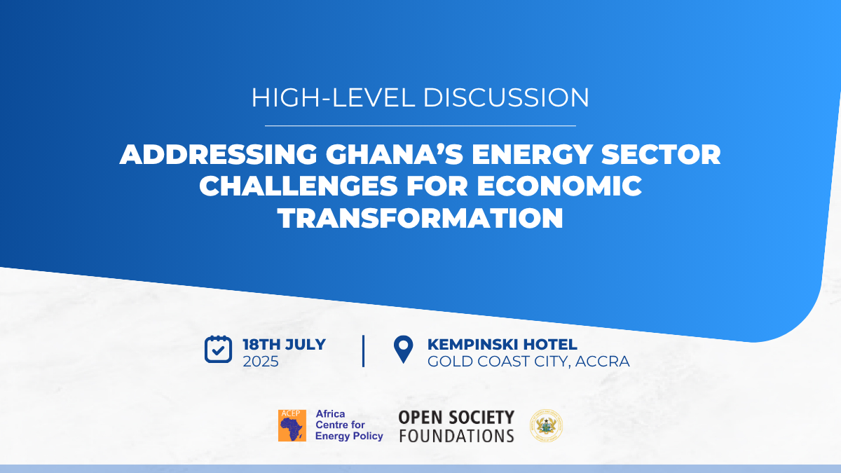 PRESS RELEASE: Stakeholders’ Dialogue Highlights Urgent Need for Sustainable Solutions in Ghana’s Energy Sector