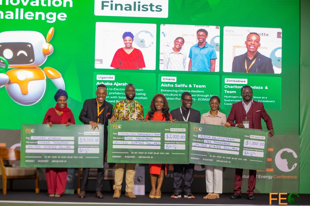 2025 FEC Innovation Challenge winners with their prizes