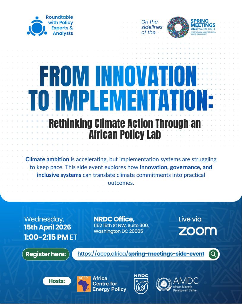 From Innovation to Implementation: Rethinking Climate Action Through an African Policy Lab