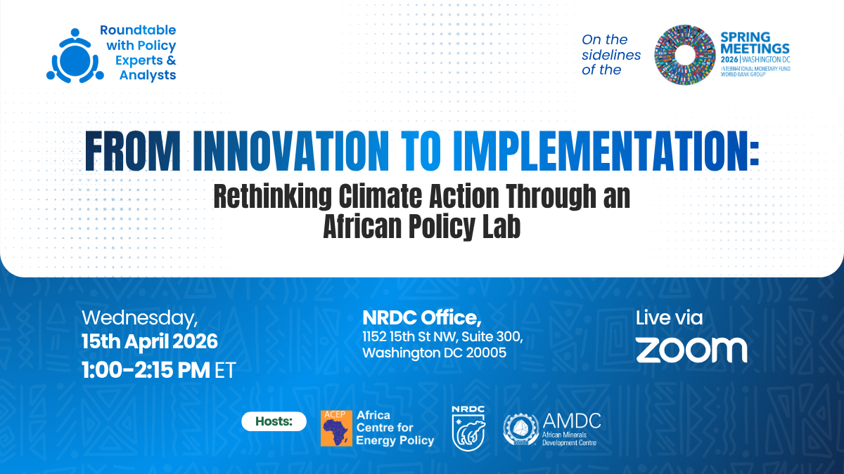 Event Flier - Rethinking Climate Action through an African Policy Lab
